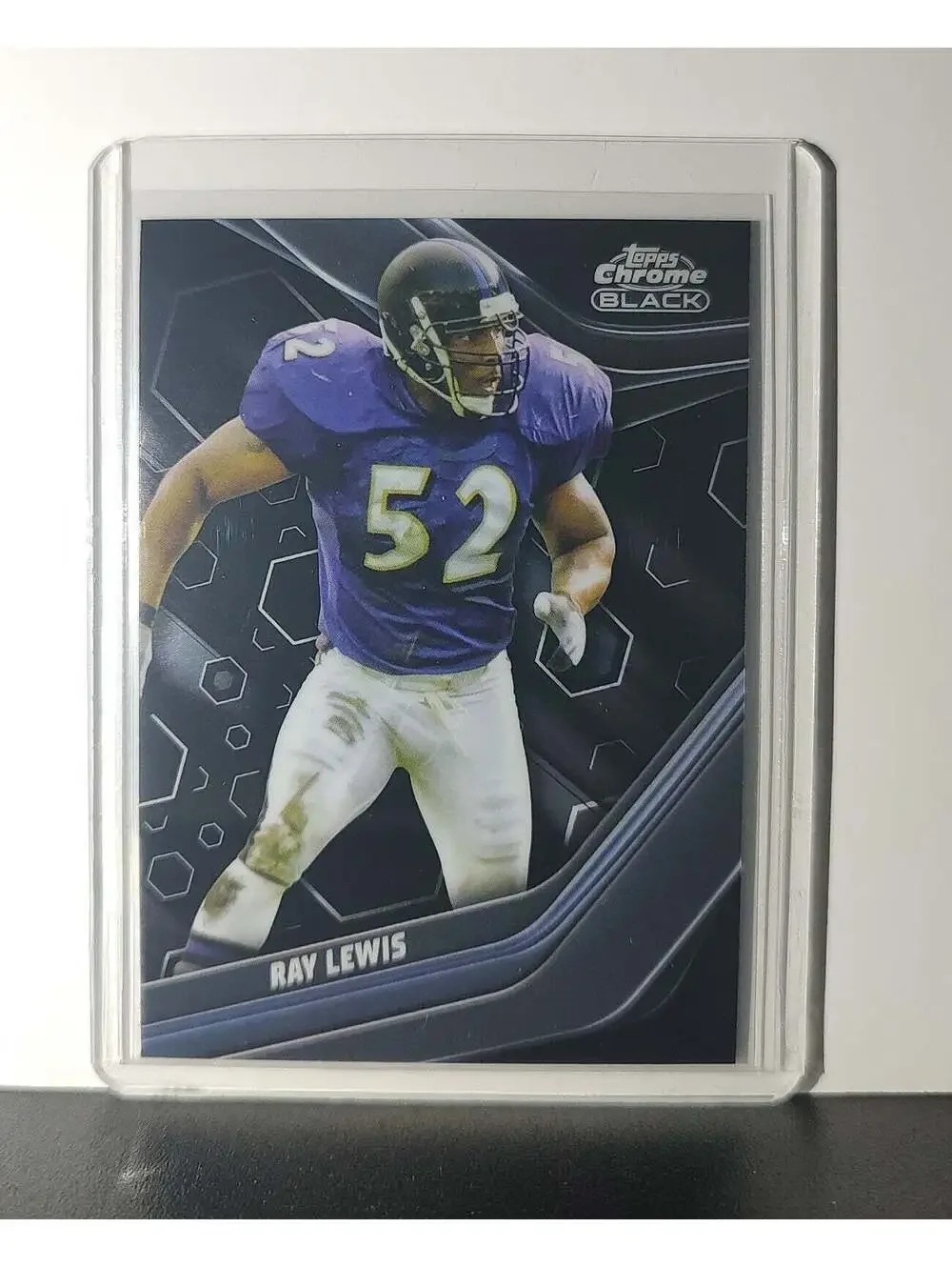 Ray Lewis 2023 Topps Chrome Black NFL #103 Card Baltimore Ravens